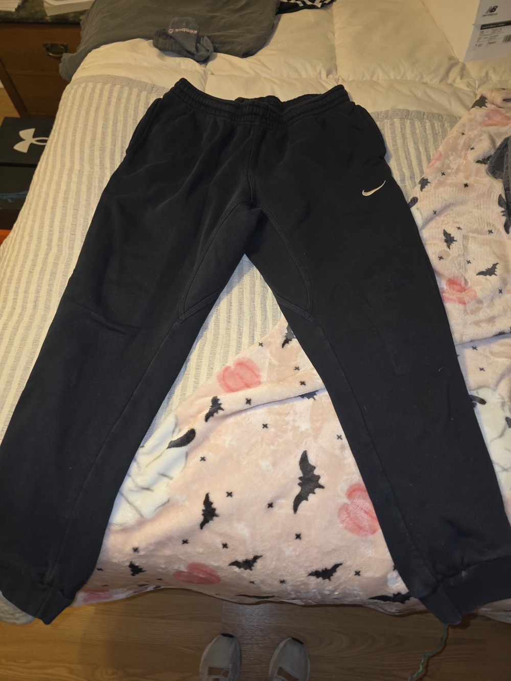 Men's Black Nike Fleece Joggers Size Large